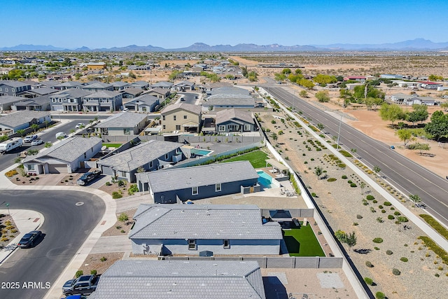 6117 S Adelle, Mesa, AZ 85212 - aerial view with a mountain view and a residential view
