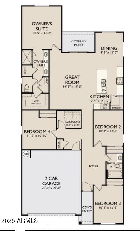 6117 S Adelle, Mesa, AZ 85212 - floor plan