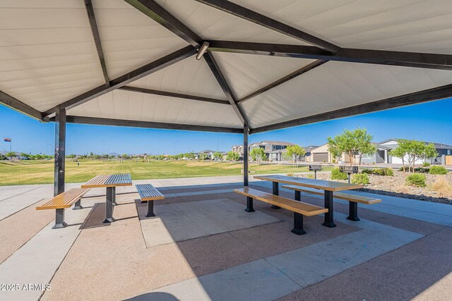 6117 S Adelle, Mesa, AZ 85212 - view of community featuring a residential view, a gazebo, and a lawn