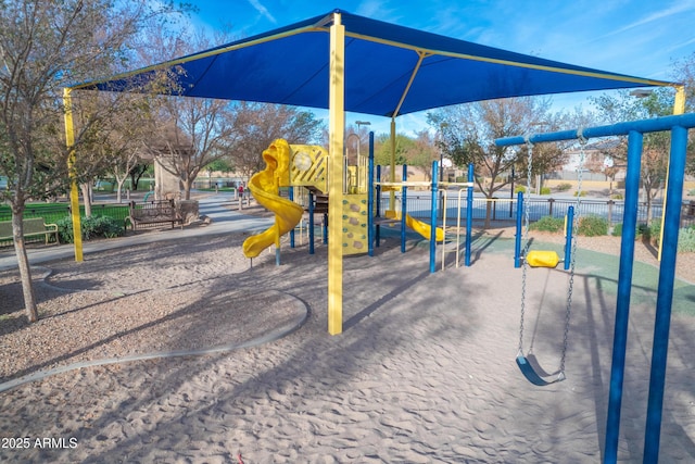 view of jungle gym