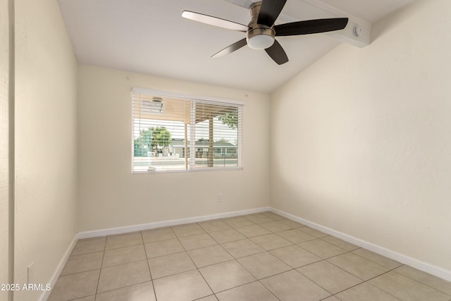 2130 W Colter St, Phoenix, AZ 85015 - spare room featuring ceiling fan, light tile patterned floors, and baseboards