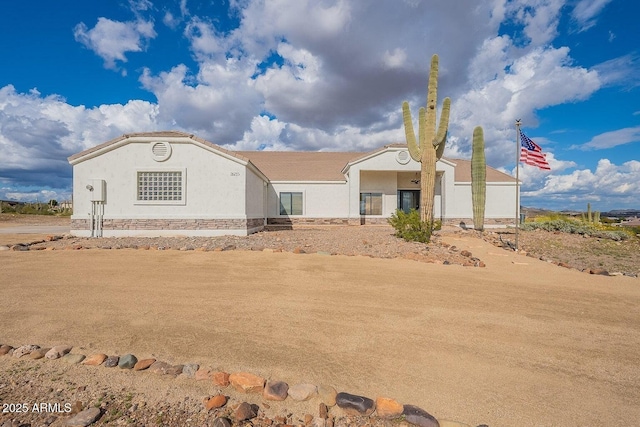 26215 N 115th Ave, Peoria, AZ 85383 - view of front of home with stucco siding
