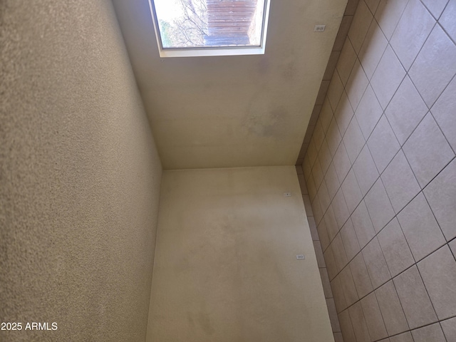 view of spare room