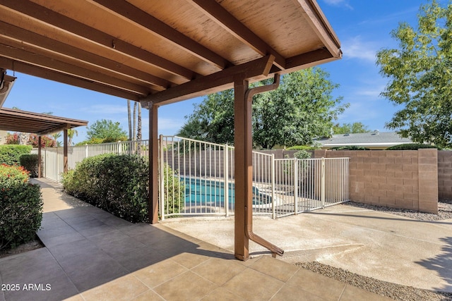 4913 E Acoma Dr, Scottsdale, AZ 85254 - fenced backyard featuring a patio area
