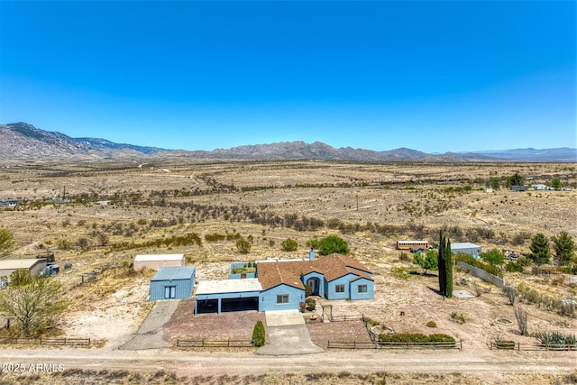 3298 W Monte Vista Trl, Benson, AZ 85602 - drone / aerial view with a mountain view, a rural view, and view of desert