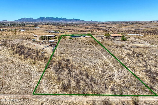 3298 W Monte Vista Trl, Benson, AZ 85602 - aerial view featuring a rural view, view of desert, and a mountain view