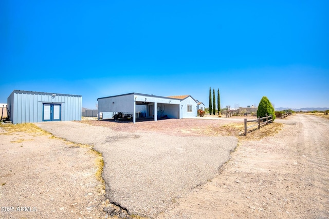 3298 W Monte Vista Trl, Benson, AZ 85602 - exterior space with fence and a carport