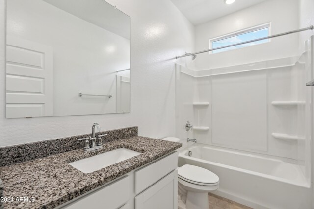40080 W Venture Rd, Maricopa, AZ 85138 - full bathroom with vanity, shower / bath combination, and toilet