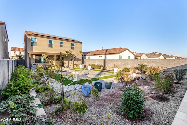 view of yard with a patio area