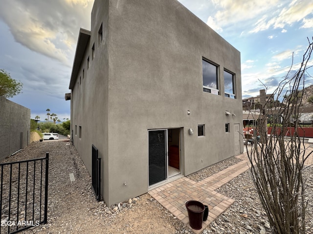 rear view of property with a patio area