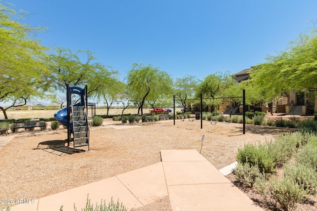view of property's community with playground community