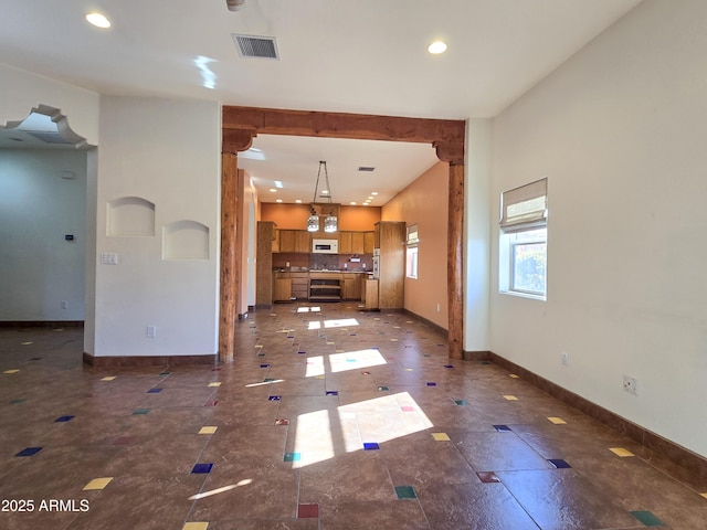 view of unfurnished living room