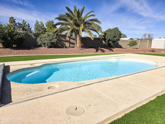 view of pool with a patio