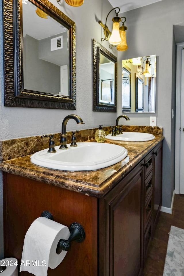 bathroom featuring vanity