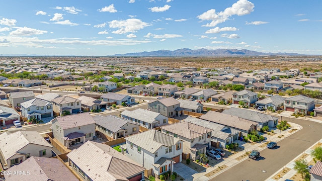 bird's eye view featuring a mountain view