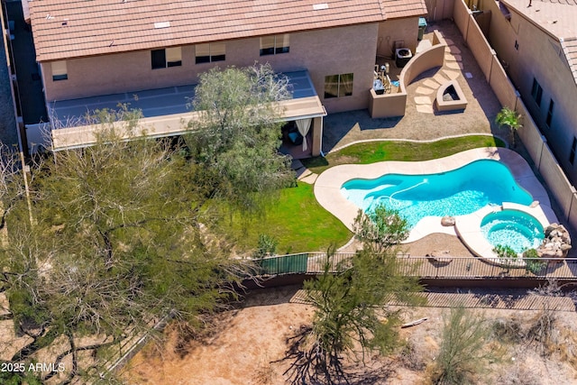 birds eye view of property