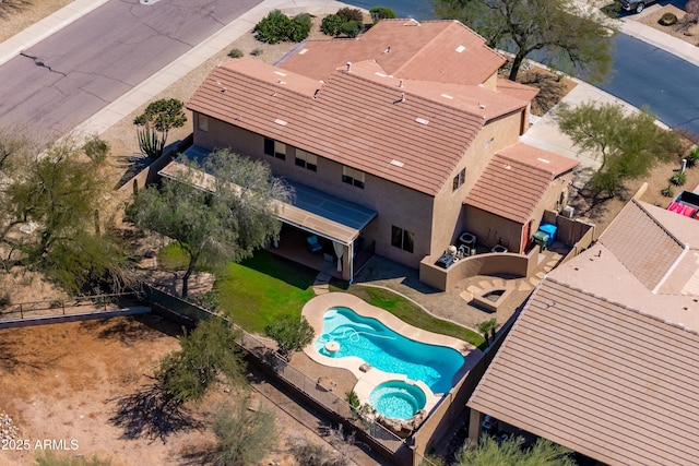 birds eye view of property