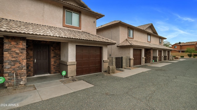 view of front of home featuring a garage