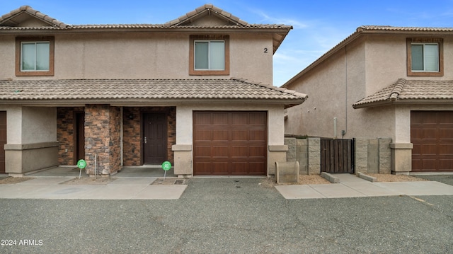 view of front of house featuring a garage