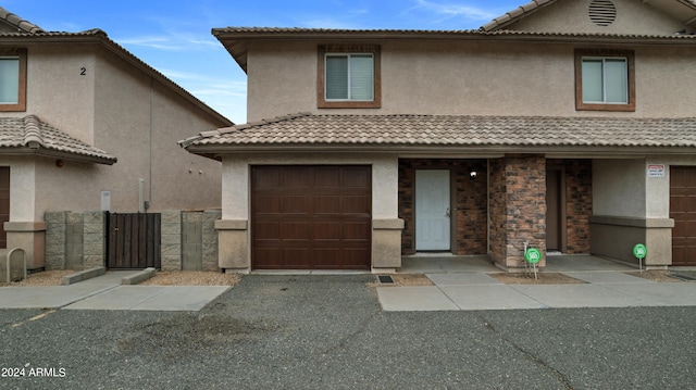 view of front of home featuring a garage