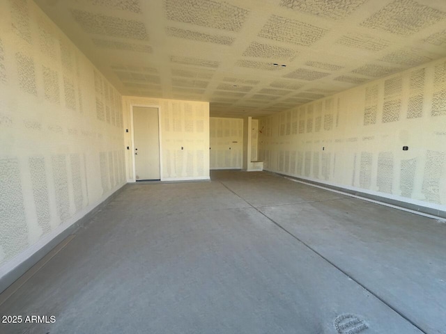 interior space featuring concrete floors