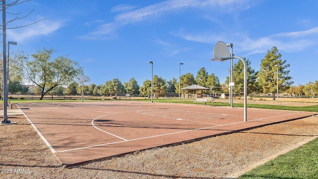 3863 S Posse Trl, Gilbert, AZ 85297 - view of basketball court featuring a gazebo and community basketball court
