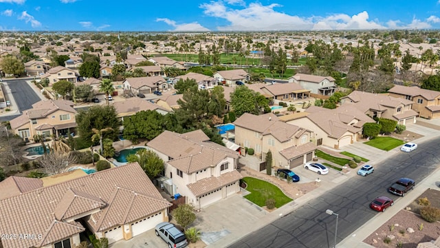 birds eye view of property featuring a residential view