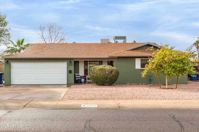 ranch-style house with a garage