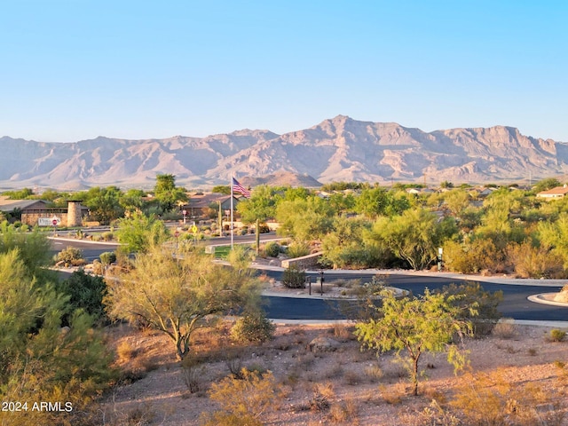 view of mountain background