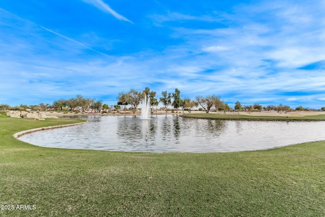 view of water feature