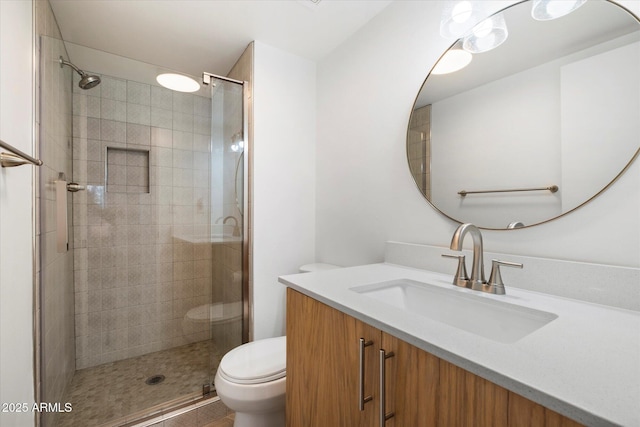3737 E Turney Ave Unit 206, Phoenix, AZ 85018 - full bath featuring vanity, toilet, and a tile shower