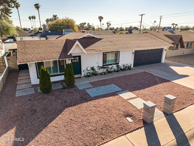 ranch-style house with a garage