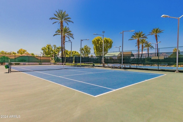 view of sport court