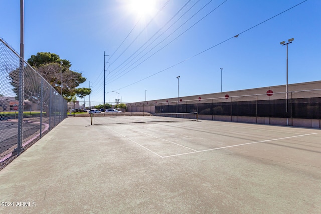 view of tennis court