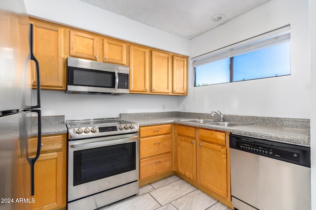 kitchen featuring sink and stainless steel appliances