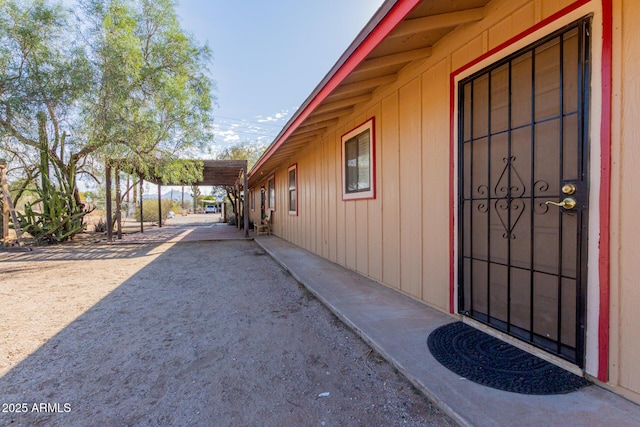 view of side of property