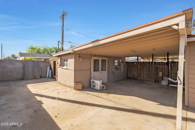 exterior space featuring ac unit