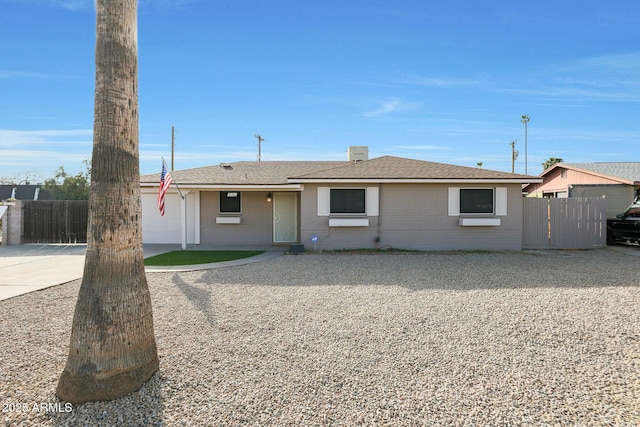 view of ranch-style home