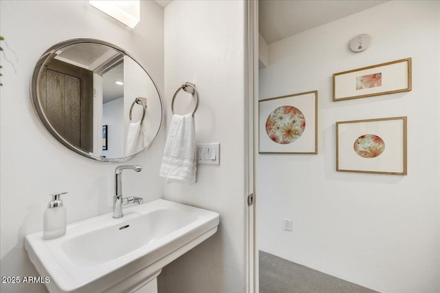 bathroom with a sink