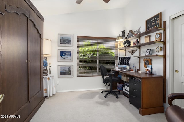 3394 N 147th Ln, Goodyear, AZ 85395 - office space featuring light colored carpet, a ceiling fan, and baseboards