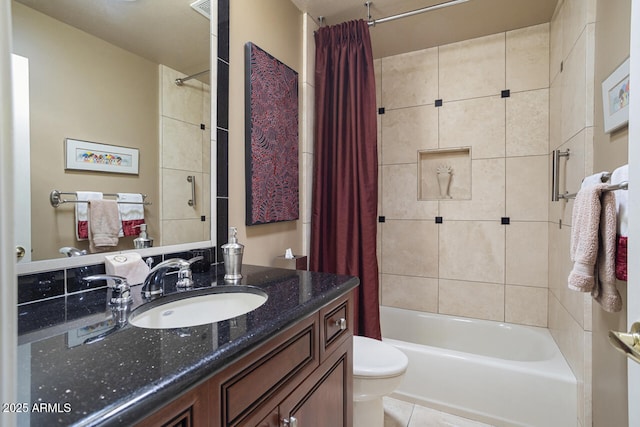 3394 N 147th Ln, Goodyear, AZ 85395 - full bath with toilet, shower / bathtub combination with curtain, and vanity
