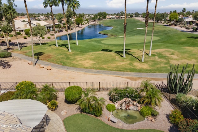 3394 N 147th Ln, Goodyear, AZ 85395 - view of property's community with a putting green, fence, a residential view, and golf course view