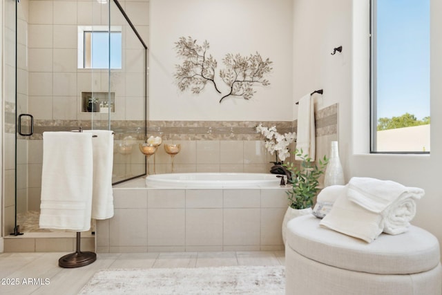 6450 E Monterra Way, Scottsdale, AZ 85266 - bathroom with a garden tub and a stall shower