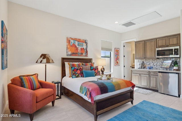 6450 E Monterra Way, Scottsdale, AZ 85266 - bedroom featuring recessed lighting and light tile patterned floors