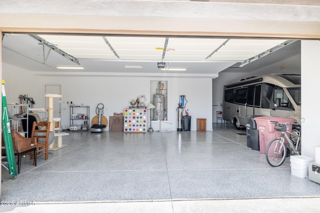 6450 E Monterra Way, Scottsdale, AZ 85266 - garage with a garage door opener and water heater