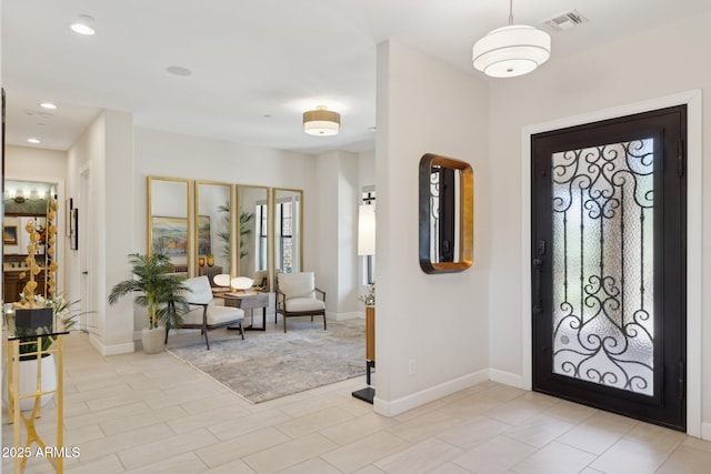 6450 E Monterra Way, Scottsdale, AZ 85266 - foyer featuring baseboards and recessed lighting