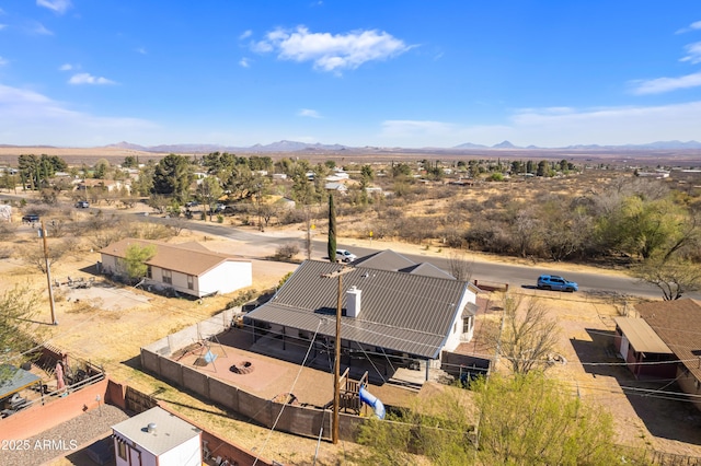 aerial view featuring a mountain view