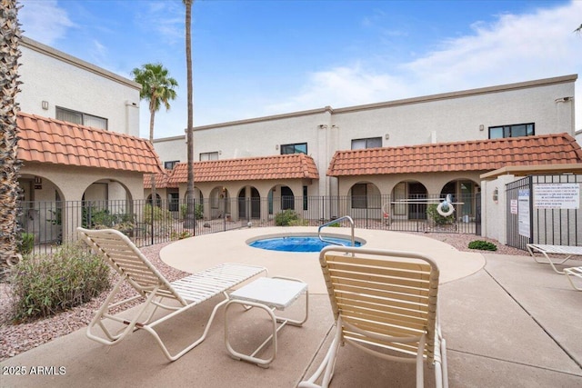 16510 E Palisades Blvd Unit 42, Fountain Hills, AZ 85268 - view of pool with fence and a patio area