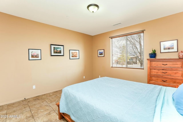 view of tiled bedroom