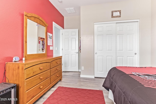 28883 N 131st Dr, Peoria, AZ 85383 - bedroom featuring a closet, light wood-type flooring, and visible vents